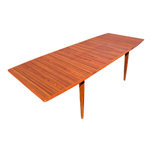 Vintage Falster Danish Teak Extendable Butterfly Danish Dining Table Mid Century Modern