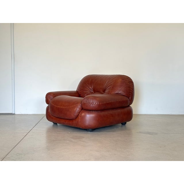 Sapporo Model Leather Armchairs by Mobilgirgi 70s, Set of 2 For Sale - Image 11 of 18