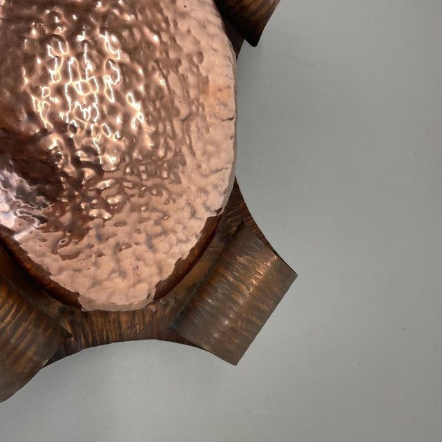 1950s Copper Theatre Wall Light in the style of Stilnovo, Italy, 1950s For Sale - Image 5 of 18
