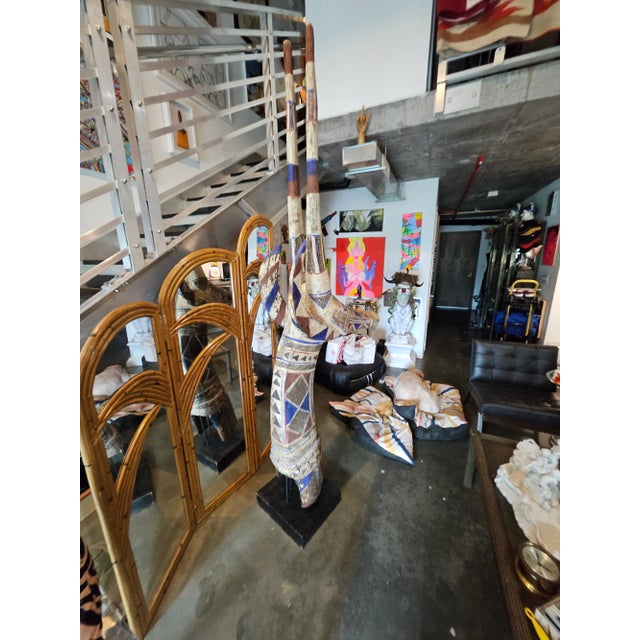 Mid Century Kurumba Adone Burkina Faso Headdress Mask For Sale - Image 4 of 11