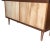 1980s Danish Modern Rose Stained Credenza Cabinet W/ Sculpted Pig Nose Pulls For Sale - Image 5 of 6