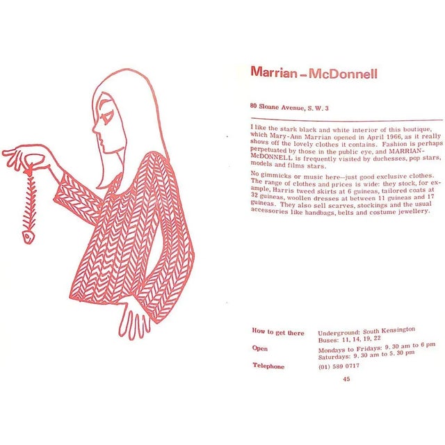 "Get Dressed: A Useful Guide to London's Boutiques" 1966 Bultitude, Millicent [Edited By] For Sale - Image 4 of 12