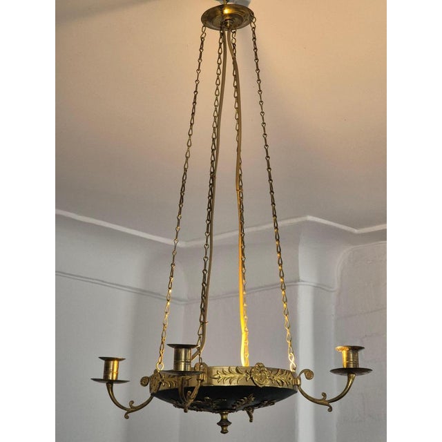 Pendant Light in Brass with Two Light Sockets, 1950s For Sale - Image 11 of 14