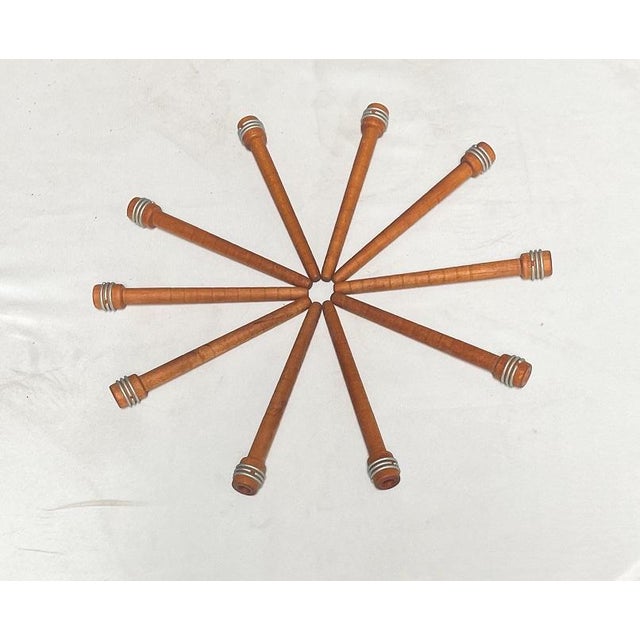Spools, Thread Bobbins Set of 5 For Sale - Image 11 of 12