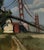 Title "Peace" showing San Francisco Golden Gate Bridge – Original Oil Painting by Danka Krol This original oil painting on...