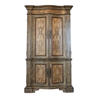 Spanish Antique Hand Painted Armoire For Sale