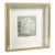 Gold Framed Crystal Flower 18" x 18" For Sale