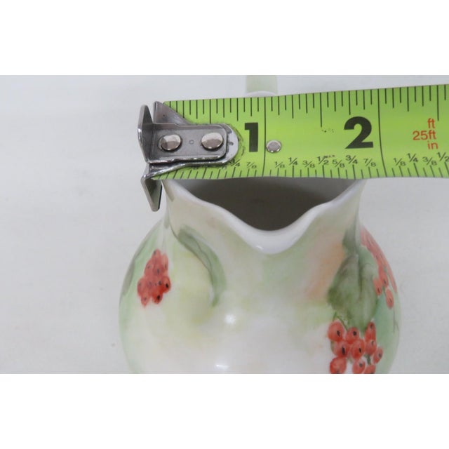 Vohenstrauss Johann Seltmann W Germany Floral Green Creamer Small Pitcher 4987b For Sale - Image 12 of 14