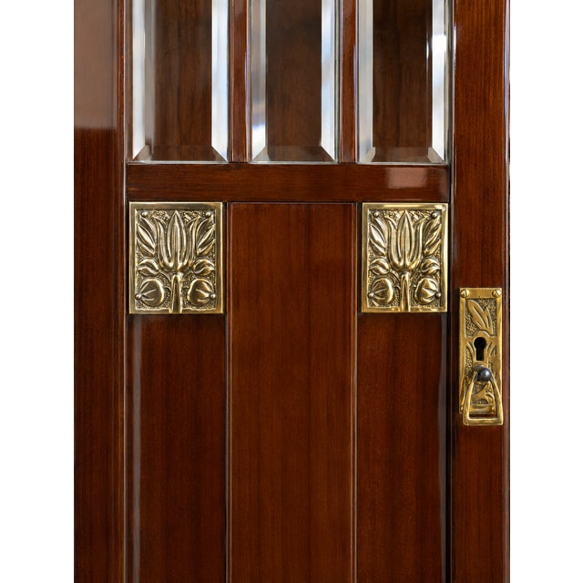 Secessionist Mirror with Display Case Components from Wiener Werkstätte, 1901 For Sale - Image 3 of 7