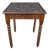 Spanish Barley Twist Side Table with Geometric Carved Top, 1930s For Sale