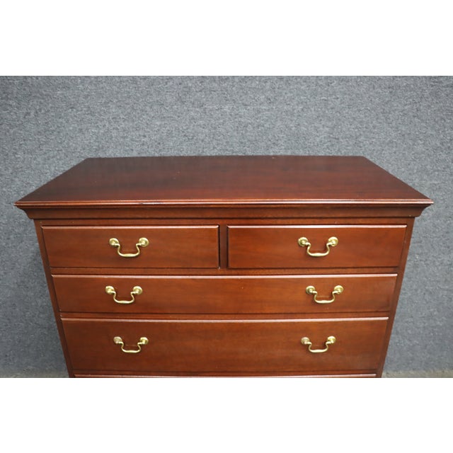 Late 20th Century Kittinger Mahogany Gentleman’s Chest Williamsburg Adaptation For Sale - Image 5 of 12