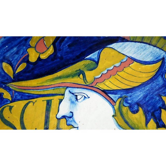 Antique Italian Lustreware Plate, 1800s For Sale - Image 10 of 18