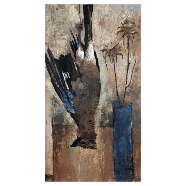 Charles Monnier, Retour de chasse au vase bleu, Oil on Canvas, Framed For Sale