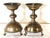 Gothic Antique Pair of Gothic Stule Ecclesiastical Brass Candlesticks For Sale - Image 3 of 7