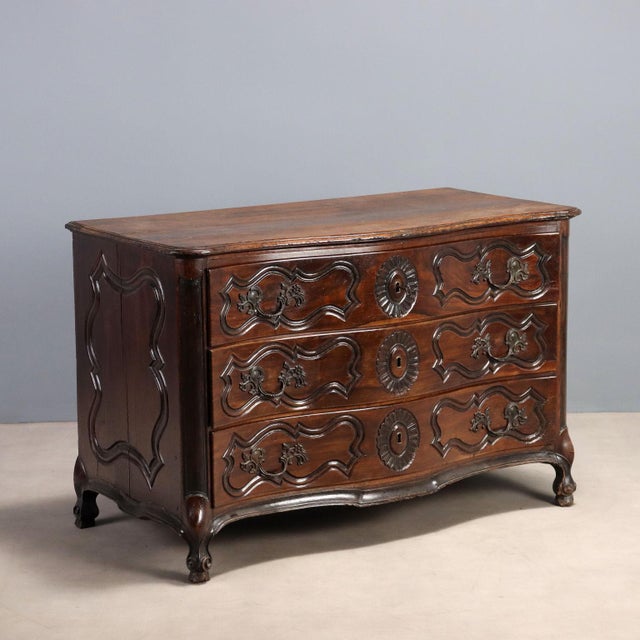 Antique French Chest of Drawers in Walnut For Sale - Image 11 of 11