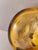 Murano Vintage Mid Century Murano Amber Art Glass Ruffled Vase Applied Trail 15" For Sale - Image 4 of 8
