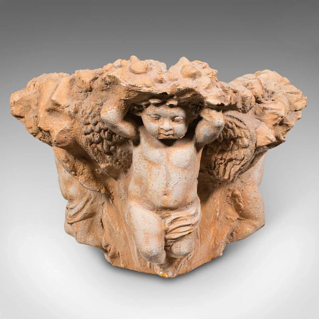 Vintage Decorative Putti Planter, Italian, Jardiniere, Cherub Figures, C.1950 For Sale - Image 4 of 12