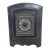 19th-Century 2-Piece Cast Iron Fireplace Surround & Removable Rosette Gate – Demopolis, Al Estater 27" X 20.5" For Sale