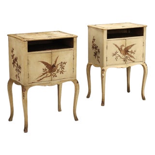 Baroque Style Bedside Tables, Set of 2 For Sale