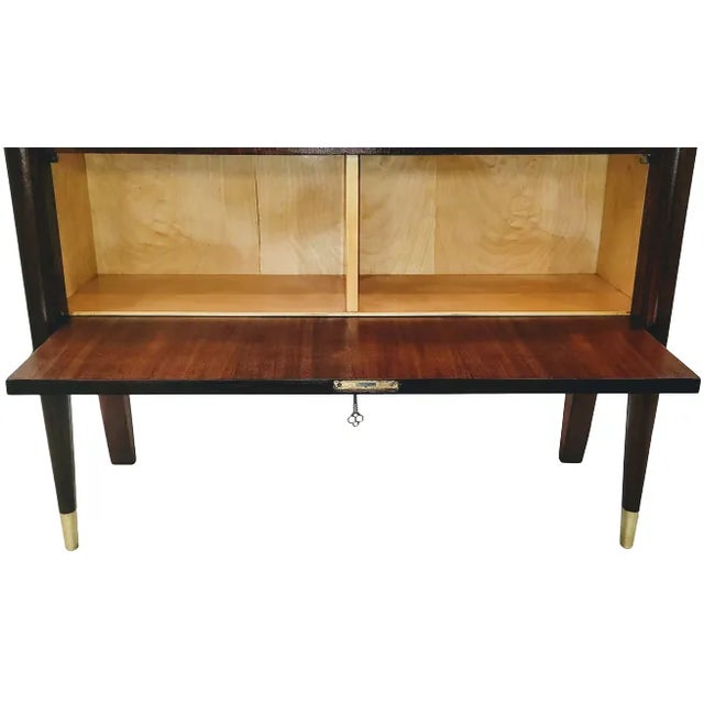 De Coene Frères 1920s De Coene Freres Belgian Art Deco Display Case, Cocktail Bar, Vitrine , Curio Cabinet "Voltaire" For Sale - Image 4 of 9