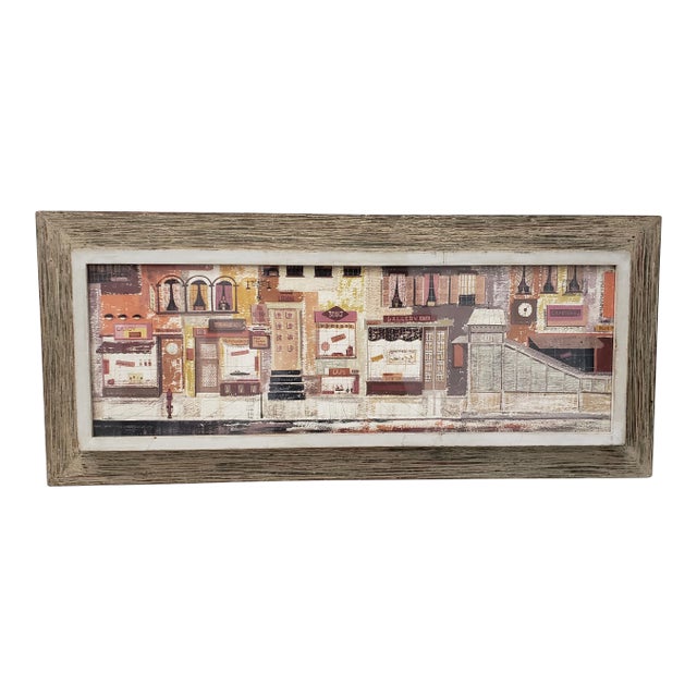 Margaret Layton (American, 20th C.)"Parker Street" New York City Gouache on Board C.1950s For Sale