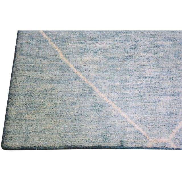 Moroccan Hand Knotted Modern Rug With Soft Texture and Natural Colors,5'6"x8' For Sale - Image 4 of 5