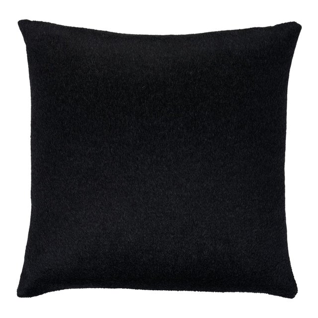 Schumacher Dixon Mohair Pillow 20" in Carbon For Sale