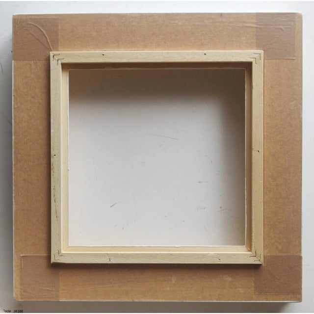 White and Gold Wooden Frame For Sale - Image 4 of 5