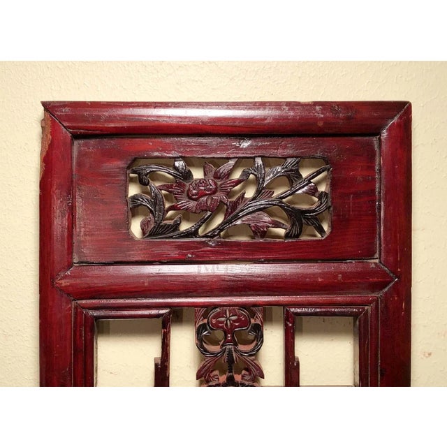 This Pair of Authentic Antique Chinese Screen Panels was originally made for inside window decoration in Buddhist’s...