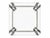 Brutalist Coffee Table in Metal and Glass, 1980s For Sale - Image 6 of 8