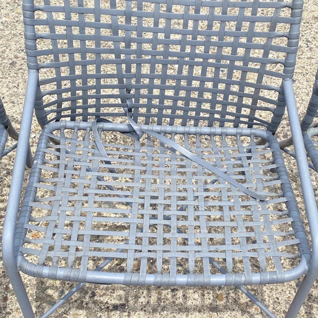 Late 20th Century Tropitone Leilani Brown Jordan Aluminum Frame Pool Patio Lounge Chairs - Set 4 For Sale In Philadelphia - Image 6 of 12