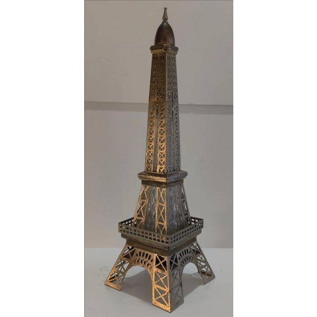 Vintage Musical Eiffel Tower Liquor Decanter For Sale In Atlanta - Image 6 of 12