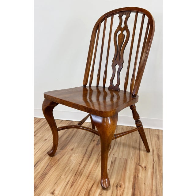 English Vintage English Windsor Style Dining Chairs, Set of 8 For Sale - Image 3 of 12