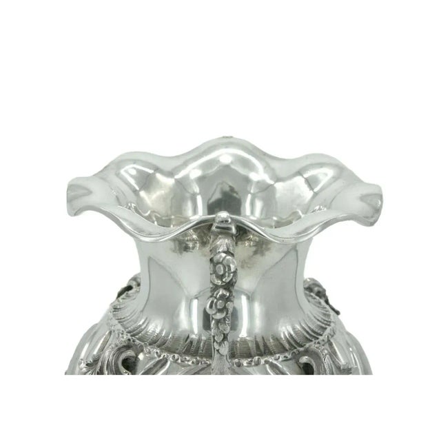 Metal 19th Century Sterling Silver Decorative Vase For Sale - Image 7 of 13
