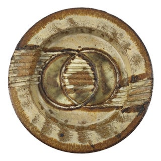 Large Mid-Century Pottery Bowl by Aksel Larsen for Axella, 1960s For Sale