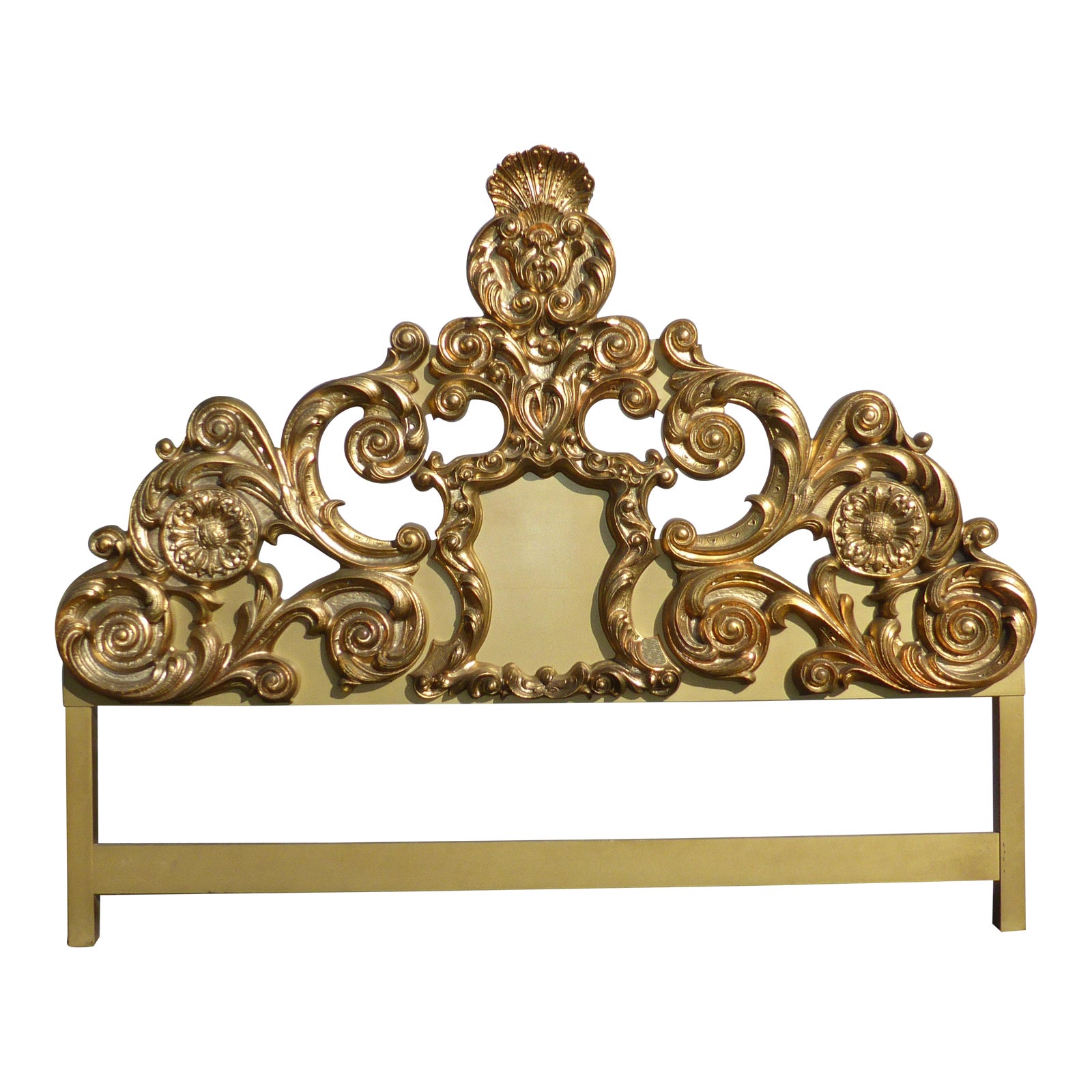 Vintage French Provincial Rococo Gold King Size Headboard Ornate Louis XVI Chairish