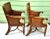 Traditional Vintage Bamboo and Rattan Dining Host Chairs - Upholstered Seats For Sale - Image 3 of 12