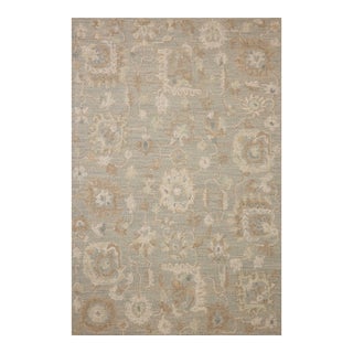 Chris Loves Julia x Loloi Dorothea Stone / Multi 2'-3" x 3'-9" Accent Rug For Sale