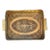 Vintage Castilian Imports India Neoclassical Engraved Brass Gallery Serving Tray For Sale