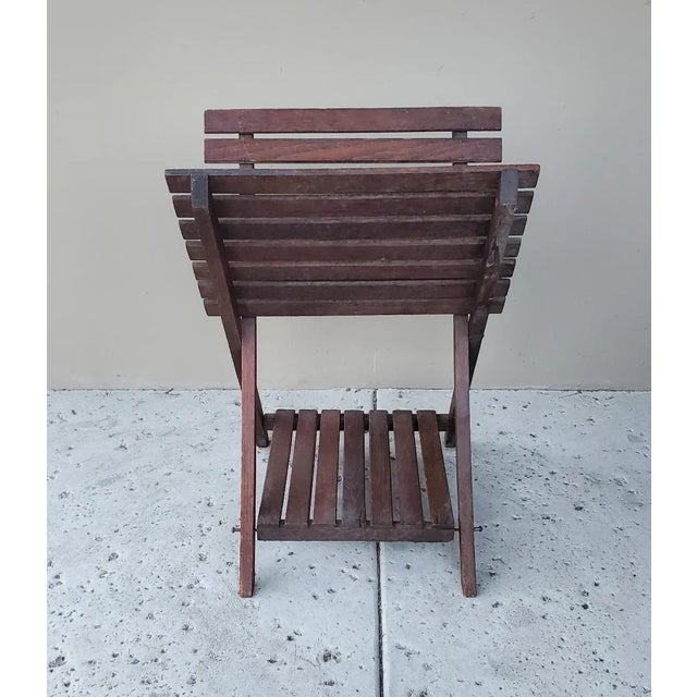 Brown Old Oak Craftsman Magazine Rack or Book Stand 1920s With Bottom Platform or Shelf For Sale - Image 8 of 12