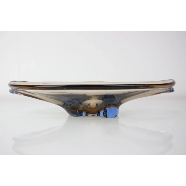 Mid-Century Art Glass Bowl by Zelezno Borske Sklo, 1960s For Sale - Image 4 of 9