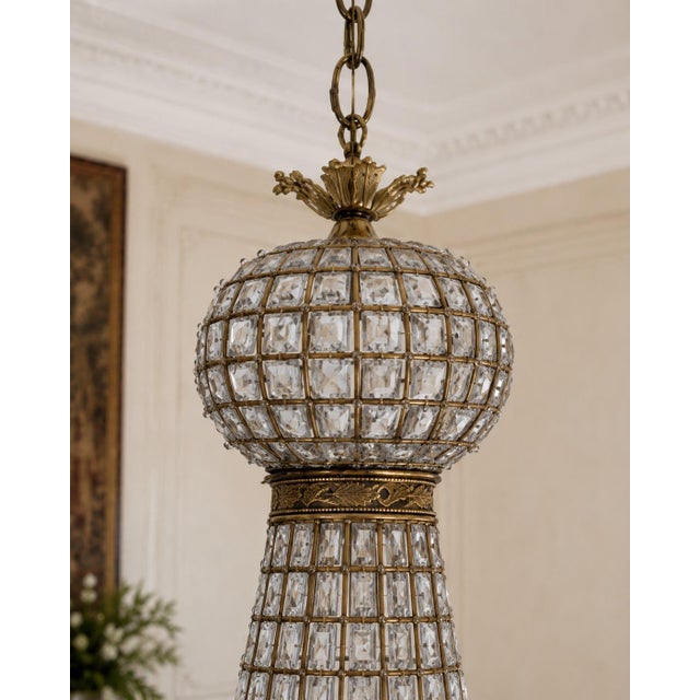 Late 20th Century French Louis XVI Gold Deer Chandeliers - Pair For Sale - Image 12 of 18