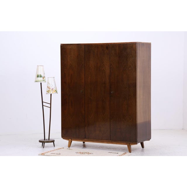 Vintage Wardrobe in Wood, 1950s For Sale - Image 4 of 18