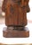 Wood 19th C. French Hand Carved Oak Monk Figure in Gothic Style Robe Holding Bowl For Sale - Image 7 of 10
