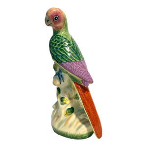 MCM Gump’s Italian Hand Painted Porcelain Parrot