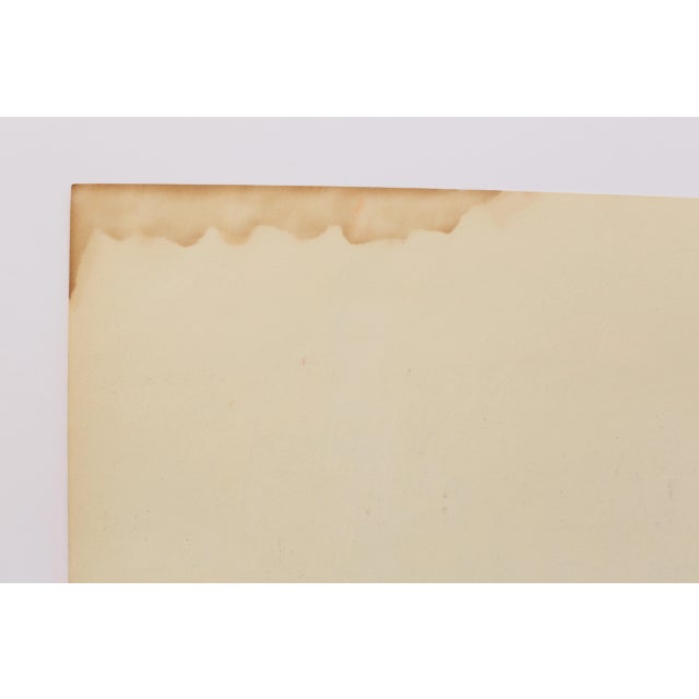 Pink 1950 Swedish Folk Art Oil Pastel Painting, Church in Pink, Sky Blue, Purple & Spring Green For Sale - Image 8 of 10