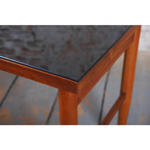 Mid-Century Modern Mid-Century Czech Writing Desk in Mahogany Veneer, 1950s For Sale - Image 3 of 15