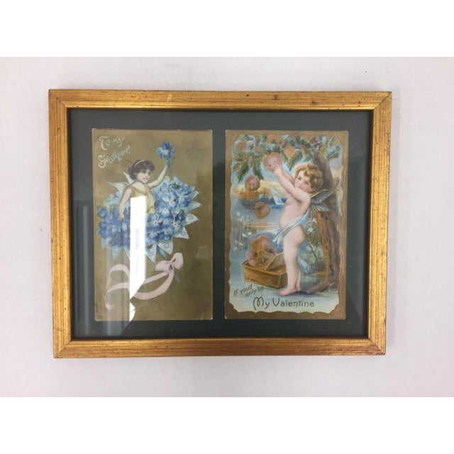 Brown Antique Framed Valentines For Sale - Image 8 of 11