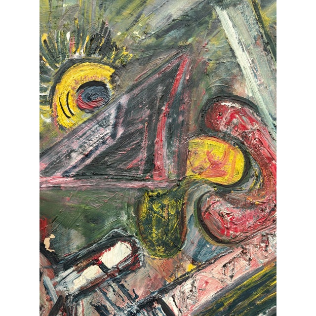 Bengt Fredriksson, Composition, 1960s, Oil on Canvas For Sale - Image 10 of 18