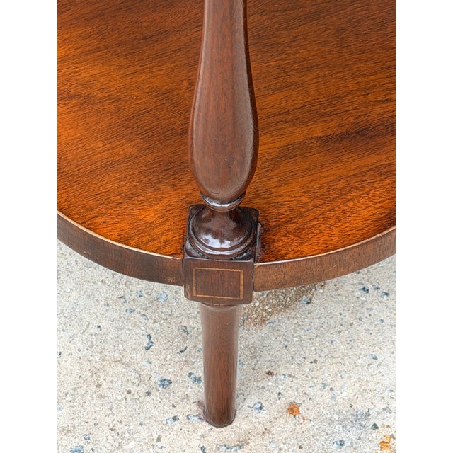 Regency 3 Tier Mahogany Server Etagere Bar For Sale - Image 11 of 14